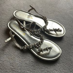 Silver Unisa cute summer beachy sandals